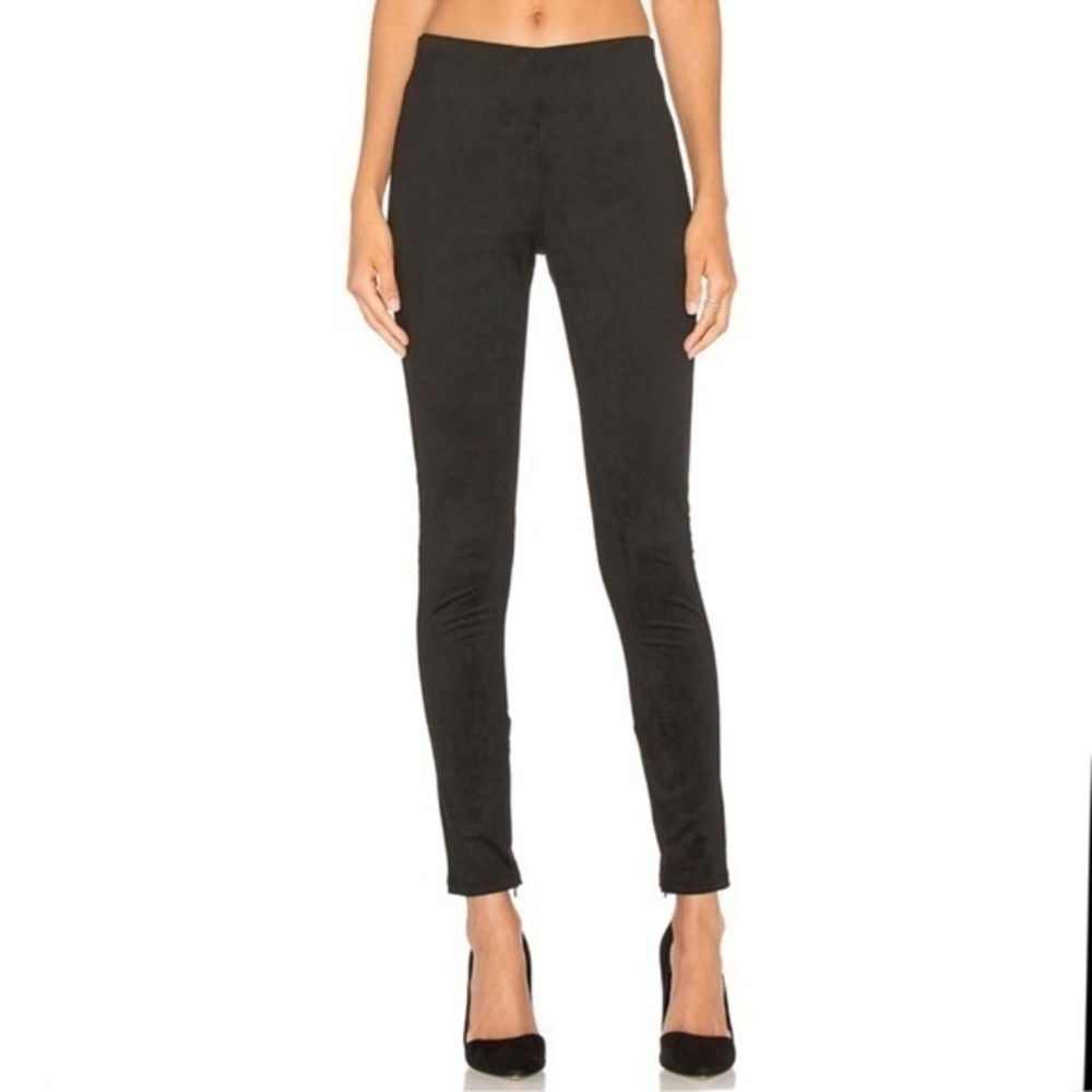 NWT ANTHROPOLOGIE Velvet by Graham and Spencer Rosalind Suede effect Leggings M